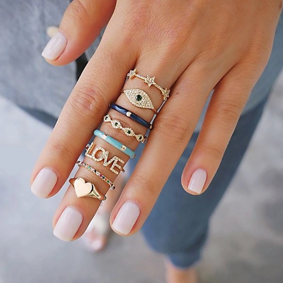 Jewelry - NEW!! 💎 8 Pc/Set Bohemian Style Rings
